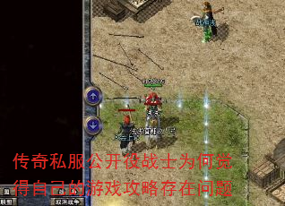 传奇私服公开役战士为何觉得自己的游戏攻略存在问题 传奇私服公开役战士为何觉得自己的游戏攻略存在问题