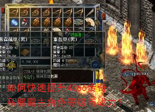 如何快速提升4366传奇私服霸主角色等级与战力? 如何快速提升4366传奇私服霸主角色等级与战力?