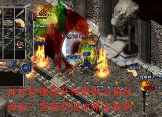 如何快速提升传奇网名角色等级?装备获取攻略全解析 如何快速提升传奇网名角色等级?装备获取攻略全解析